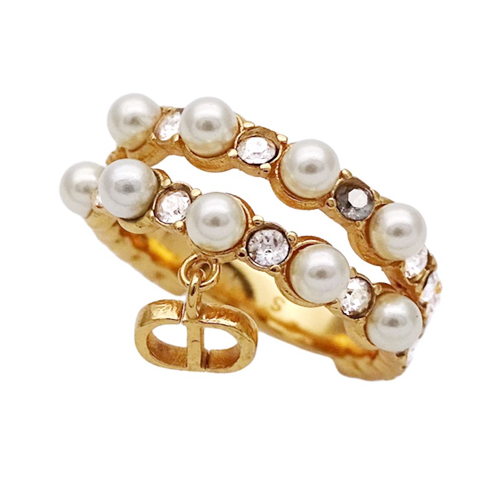 ディオール パール リング L 美品 楽天市場】パール リング（ブランドディオール）（ジュエリー