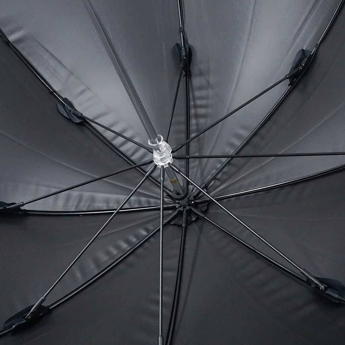 LANVIN フリル付きブラック日傘 日傘 ランバン オンブルー LANVIN en Bleu ドビー フリル 晴雨