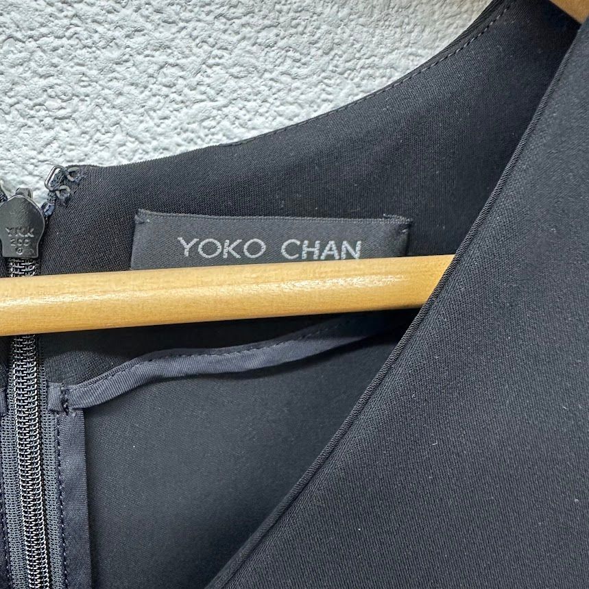 YOKO CHAN ヨーコチャン ノースリーブワンピース ブラック YCD-117309