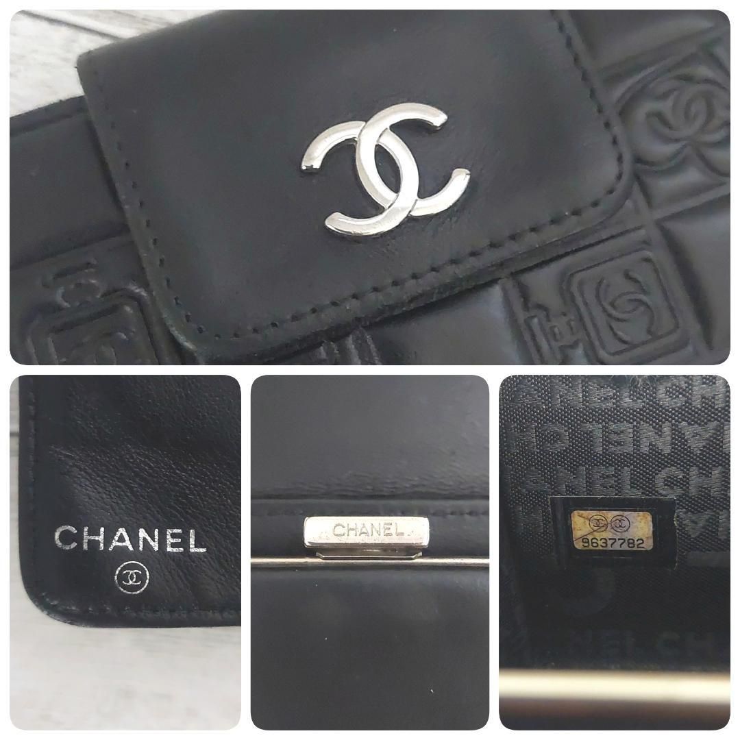 ✨箱つき・極美品✨CHANEL シャネル 長財布 アイコンライン がま口