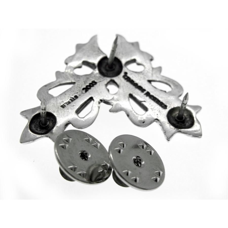 CHROME HEARTS(クロムハーツ)フローラルクロスコーナー ピンバッジ