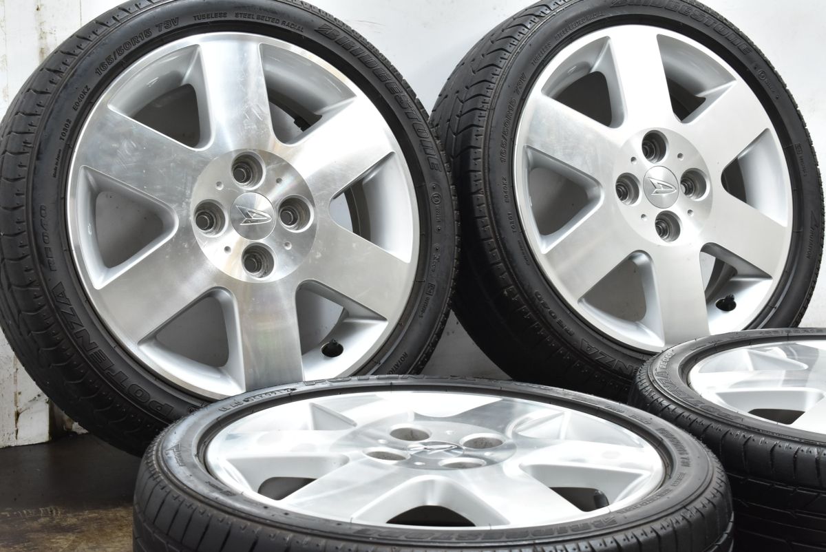 ホイールのみ販売可】ダイハツ コペン 純正 15in 4.5J +45 PCD100