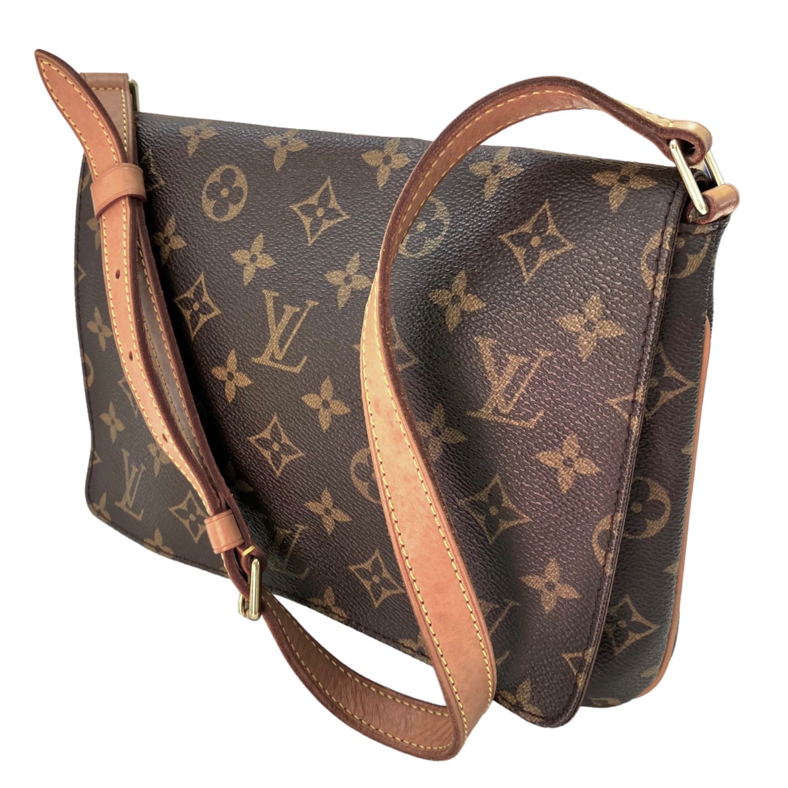 【極美品きれいです⭐️LOUIS VUITTON】 ルイ ヴィトン　 ミュゼット・タンゴ・ショート　 ショルダーバッグ　  ショートストラップ約60〜70cm モノグラム　 メンズ／レディース（AYA）