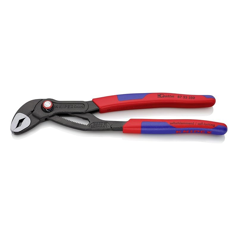 クニペックス KNIPEX ウォーターポンププライヤー コブラ クイックセット SB 8722-250 0