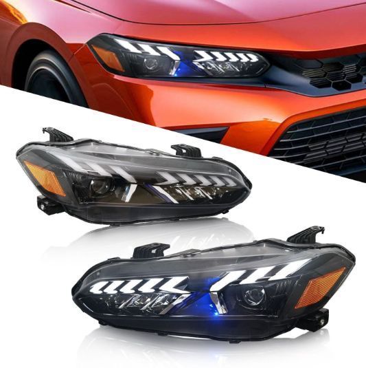 ホンダ シビック 11代目 LEDヘッドライトユニット 大光量カスタム 2021- 対応 左右セット