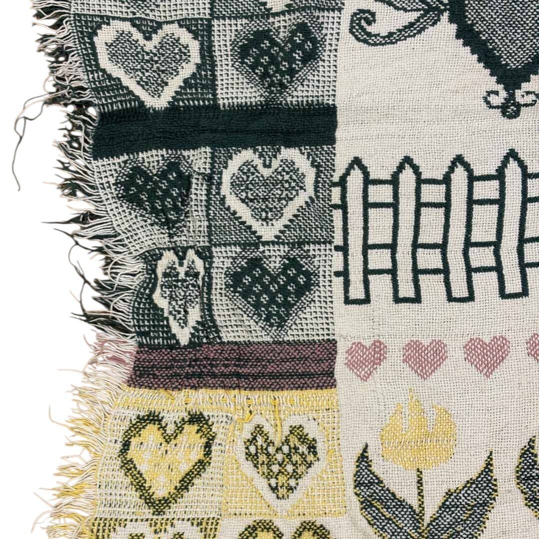 vintage ラグ カーペット、アウトドア、フィッシング、花、釣り 520