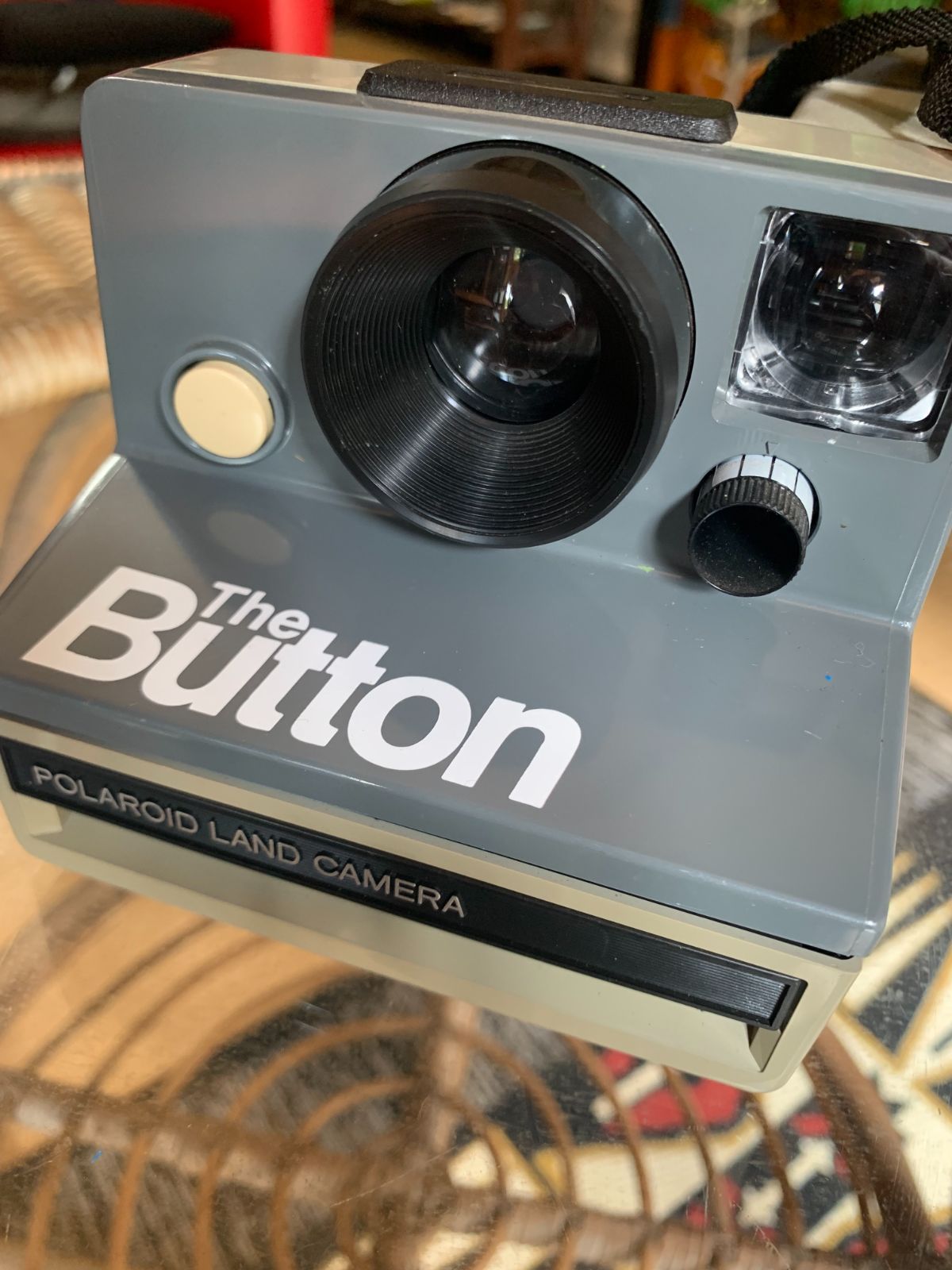 昭和レトロ】ジャンク品/ポラロイドカメラ/The Button SX-70