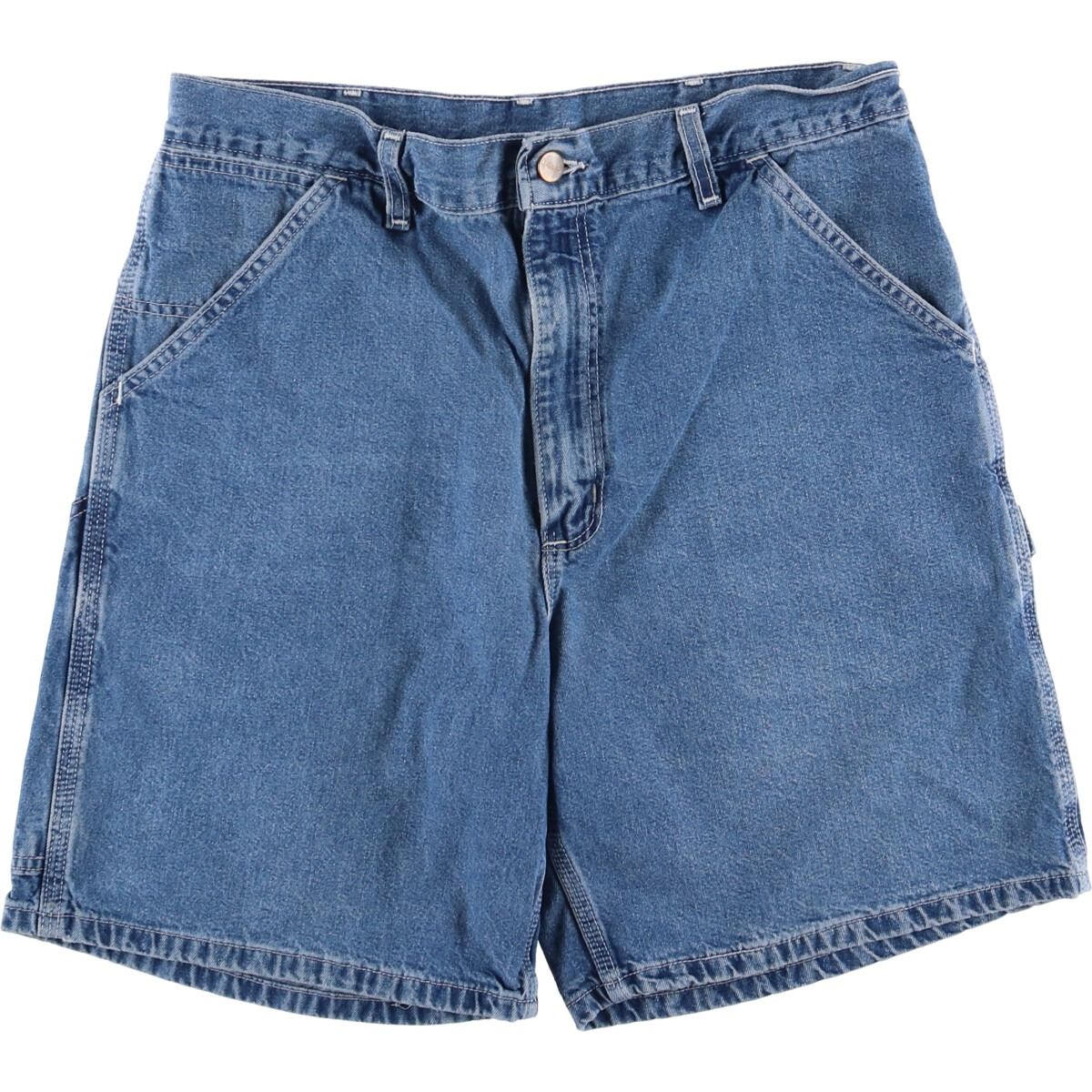 90s usa製 Carhartt デニムペインターショーツ 古着バギー w36 古着 90年代 カーハート Carhartt デニムペインターショーツ