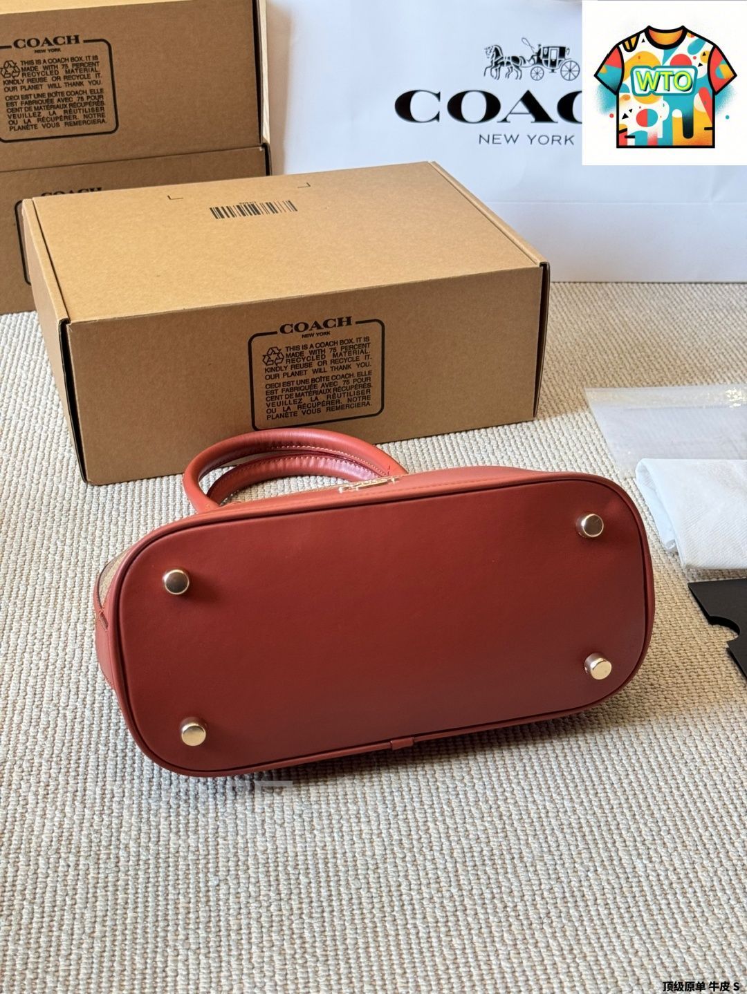 サブリナシリーズシェルバッグ ライチ柄レザー製でクラシック百搭