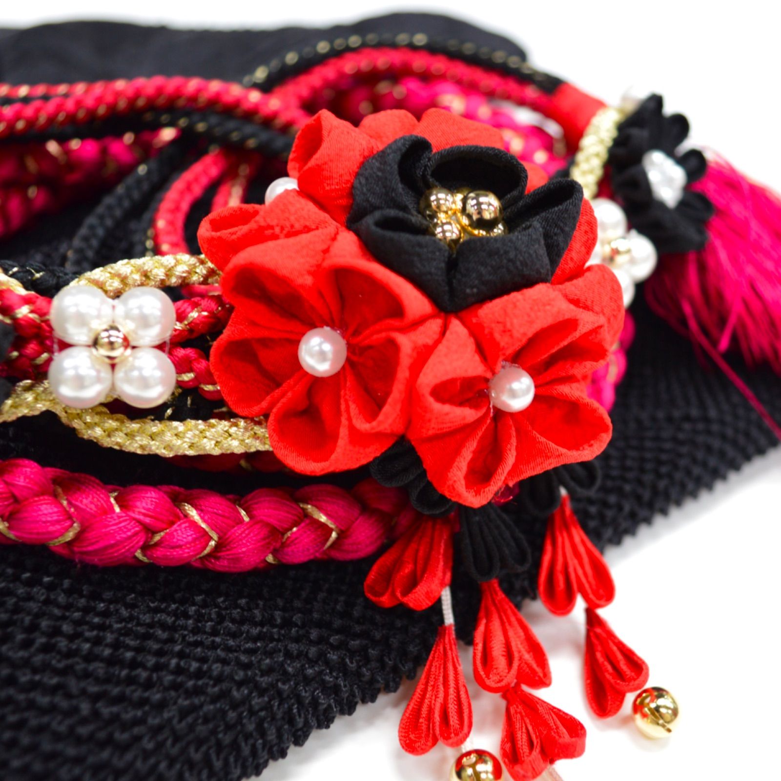 美品》正絹 振袖フルセット S〜Lサイズ 成人式 金駒刺繍 ショッキング