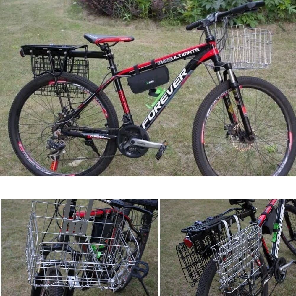 新品・即日発送】簡単脱着 折りたたみ式 耐荷重20KG 前かご 後ろかご 自転車カゴ バスケット 自転車 マウンテンバイク 自転車かご クロスバイク  折り畳み自転車 通勤車等用 - メルカリ