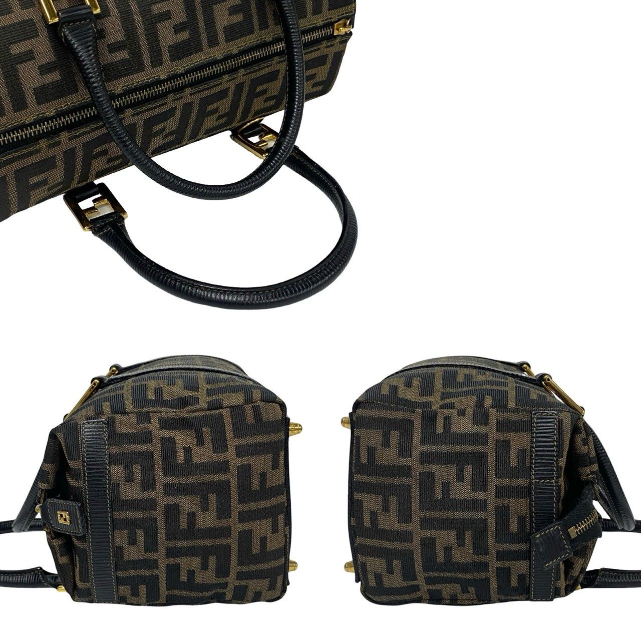 フェンディ FENDI ショルダーバッグ ズッカ マンマバケット
