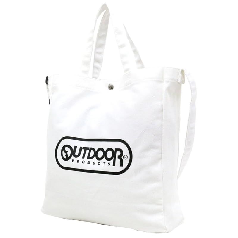 【特価商品】[アウトドアプロダクツ] トートバッグ 2WAY キャンバスu0026ヘザー 大容量 エコバッグ 18L 01.オフホワイト/キャンバス