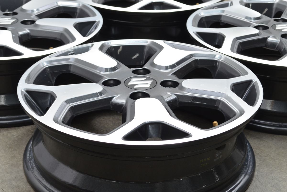 新車外し品 スズキ ハスラー Xターボ 純正 15in 4.5J 45 PCD100 4本セット スタッドレス用に ソリオ ワゴンR アルト スペーシア