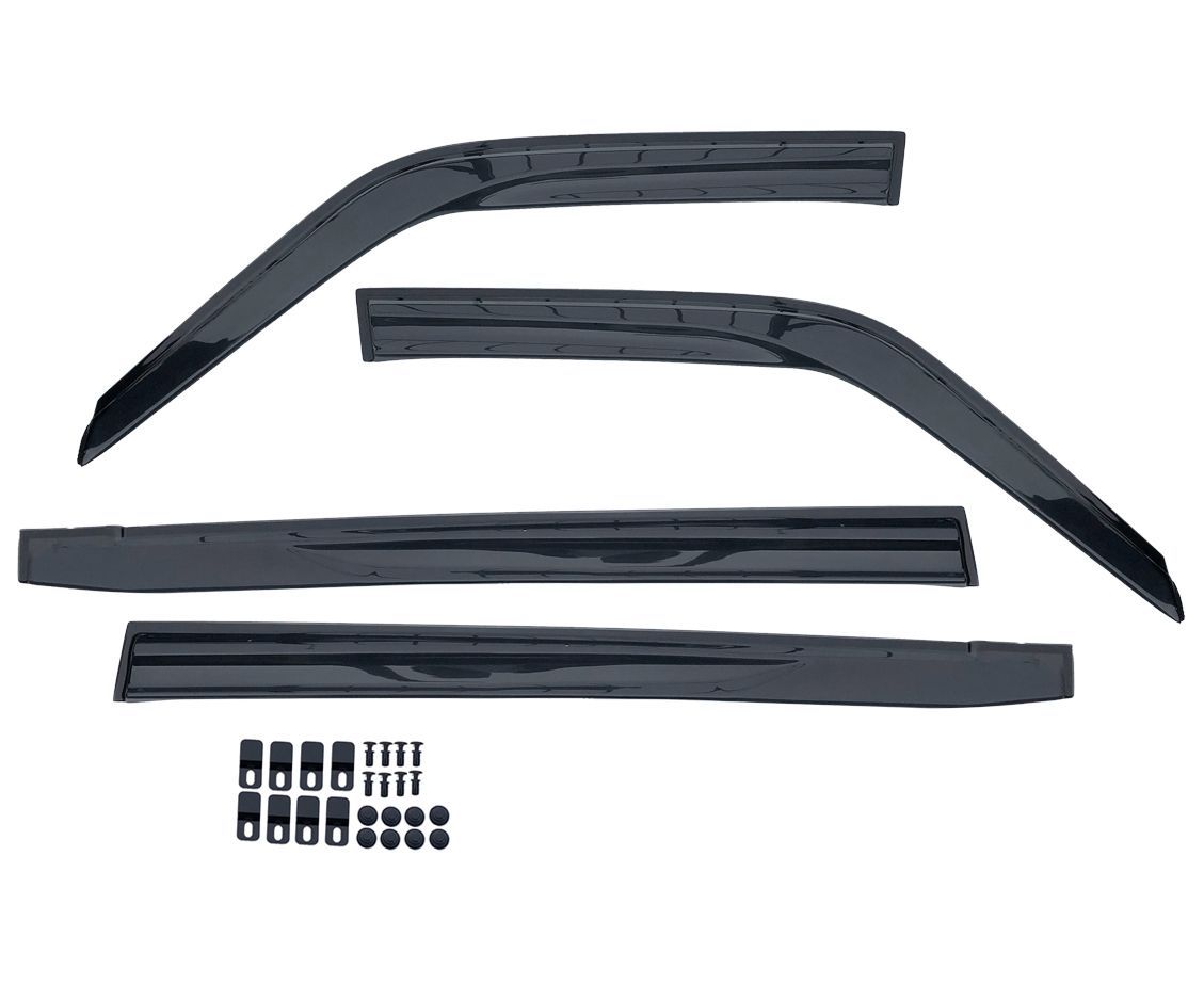 ノア ヴォクシー 90系 MZR 9 W 2025 R4 .1 - ドアバイザー 雨よけ 金具＆両面テープのＷ固定 フロント リア 4枚セット