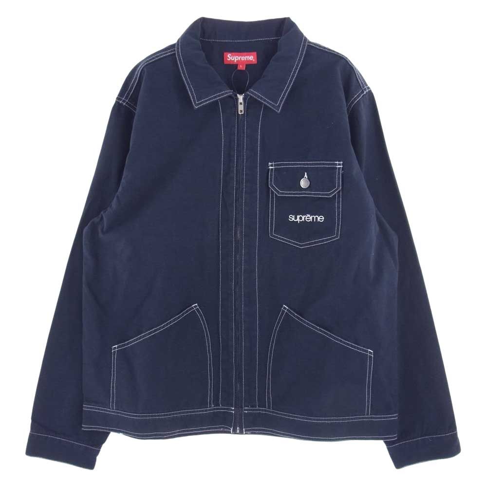 楽天市場】Supreme 18ss Contrast Stitch Work Jacket Lサイズ
