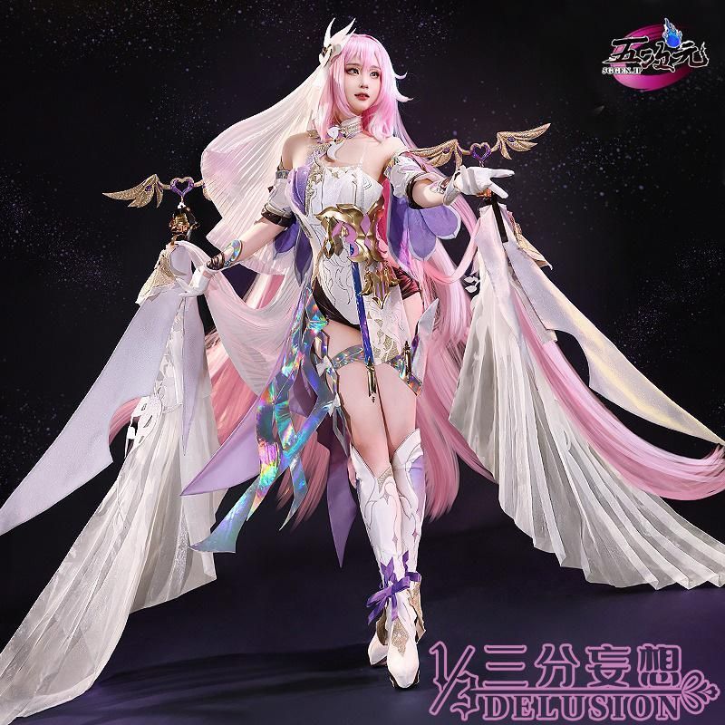 セット済みウィッグ　崩壊3rd　エリシア　コスプレ Amazon.co.jp: 崩壊3rd コスプレ エリシア 水着 コスプレ衣装