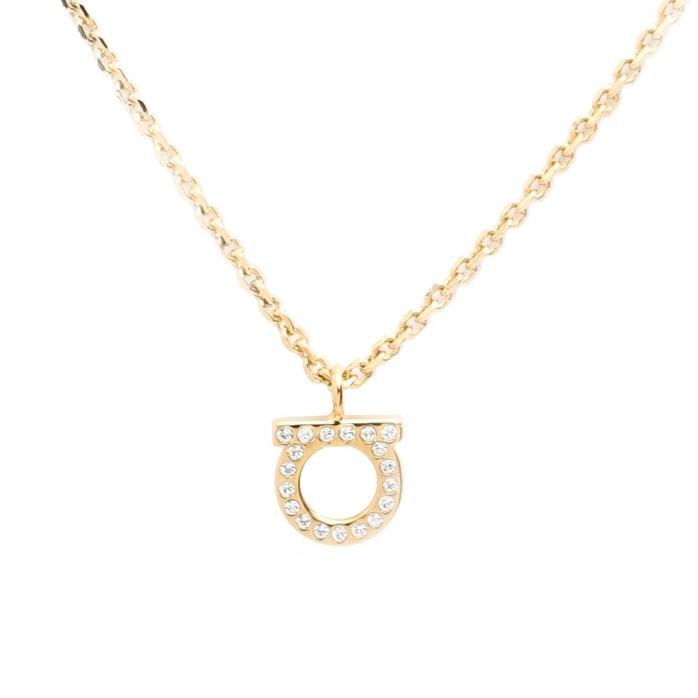 Ferragamo ネックレス GANCINO GCOLLO STRASS CRY 760131-696654 フェラガモ FERRAGAMO ネックレス 760131-696654 レディース