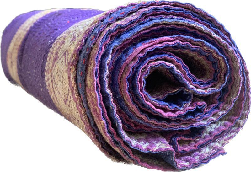 Vintage Kantha quilt purple blue ビンテージ カンタキルト パープル