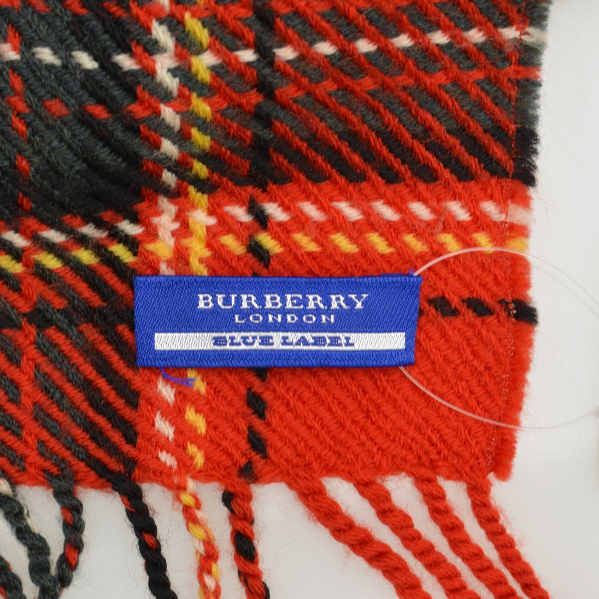 【希少】BURBERRY BLUE LABEL ポンチョ  ストール　チェック BLUE LABEL 青チェックマフラー 希少】BURBERRY BLUE LABEL ポンチョ