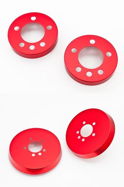 ファイヤーストーム(Firestorm) アルミブレーキカバー フォルクスワーゲン ポロ ABA-AWCHZ TSIトレンド/コンフォート/ハイライン レッド FBC-102