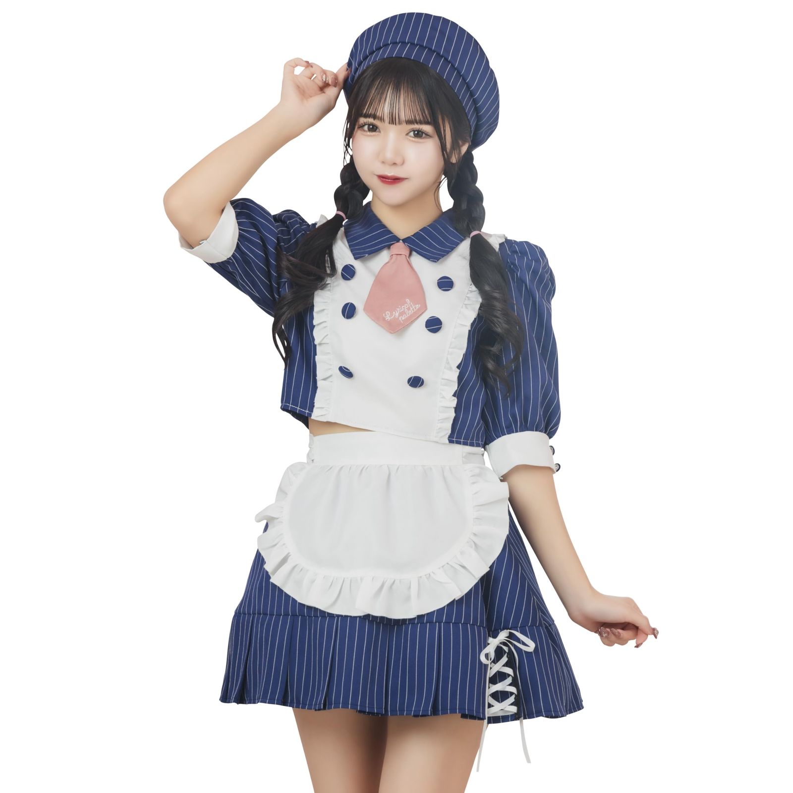 【在庫処分】コスプレ リリカルパレット ハロウィン パティシエールメイド [クリアストーン] レディース ネイビー