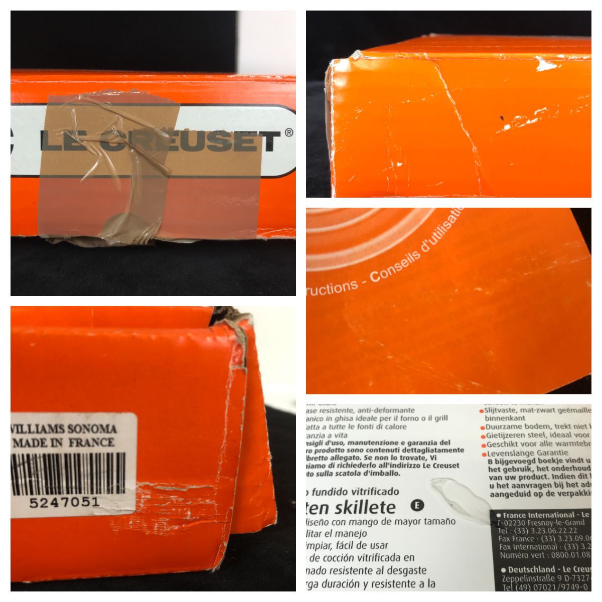 1206【未使用品】LE CREUSET ル・クルーゼ スキレット 30cm ブルー 鍋 調理器具