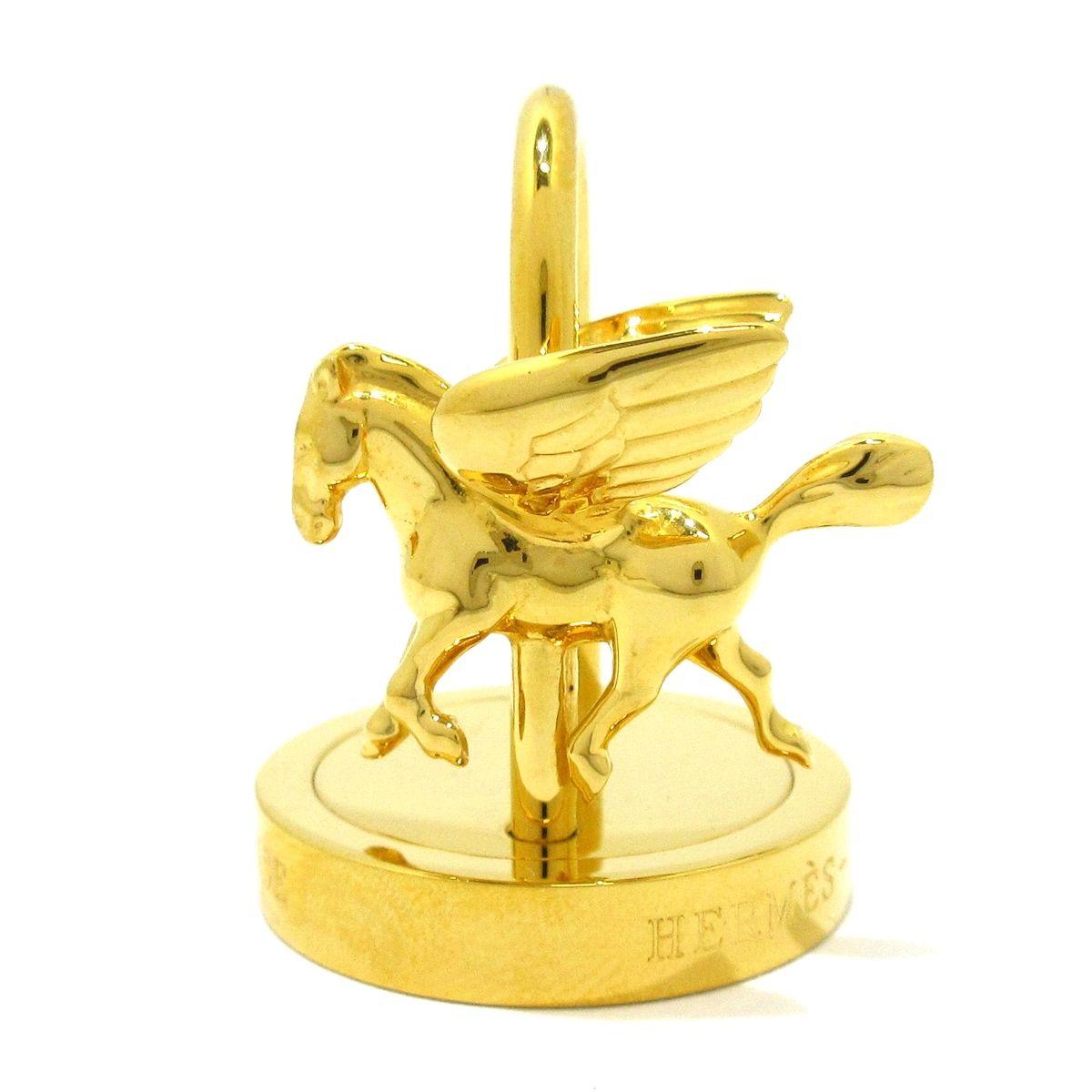 HERMES カデナペガサス チャーム ゴールド 南京錠 ペンダントトップ