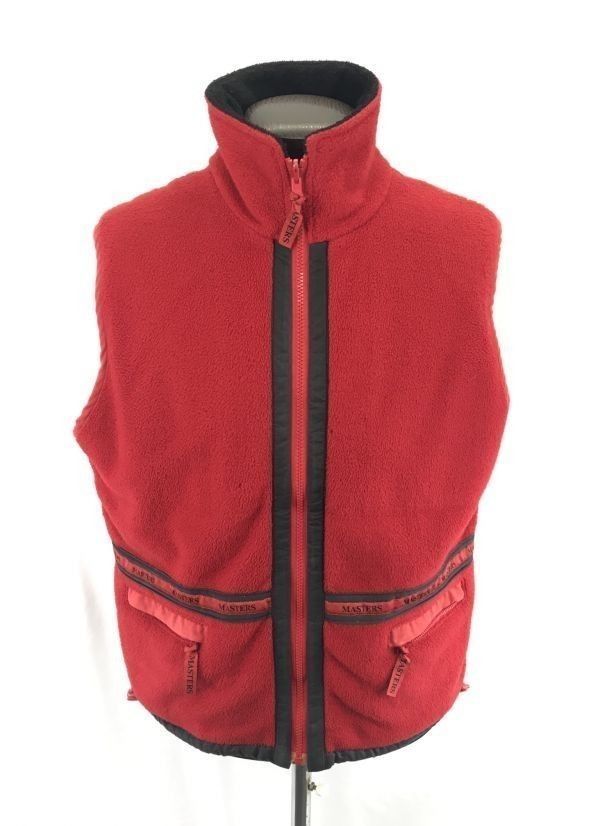 MASTERS マスターズ ゴルフ フリースベスト 赤 Mサイズ MASTERS マスターズ ゴルフ フリースベスト 赤 Mサイズ