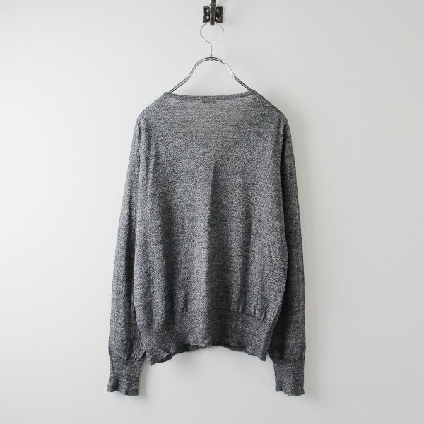 eleven 2nd (イレブンセカンド) カーディガン eleven 2nd / イレブンセカンド Fine Linen V-neck Cardigan / Ink Blue