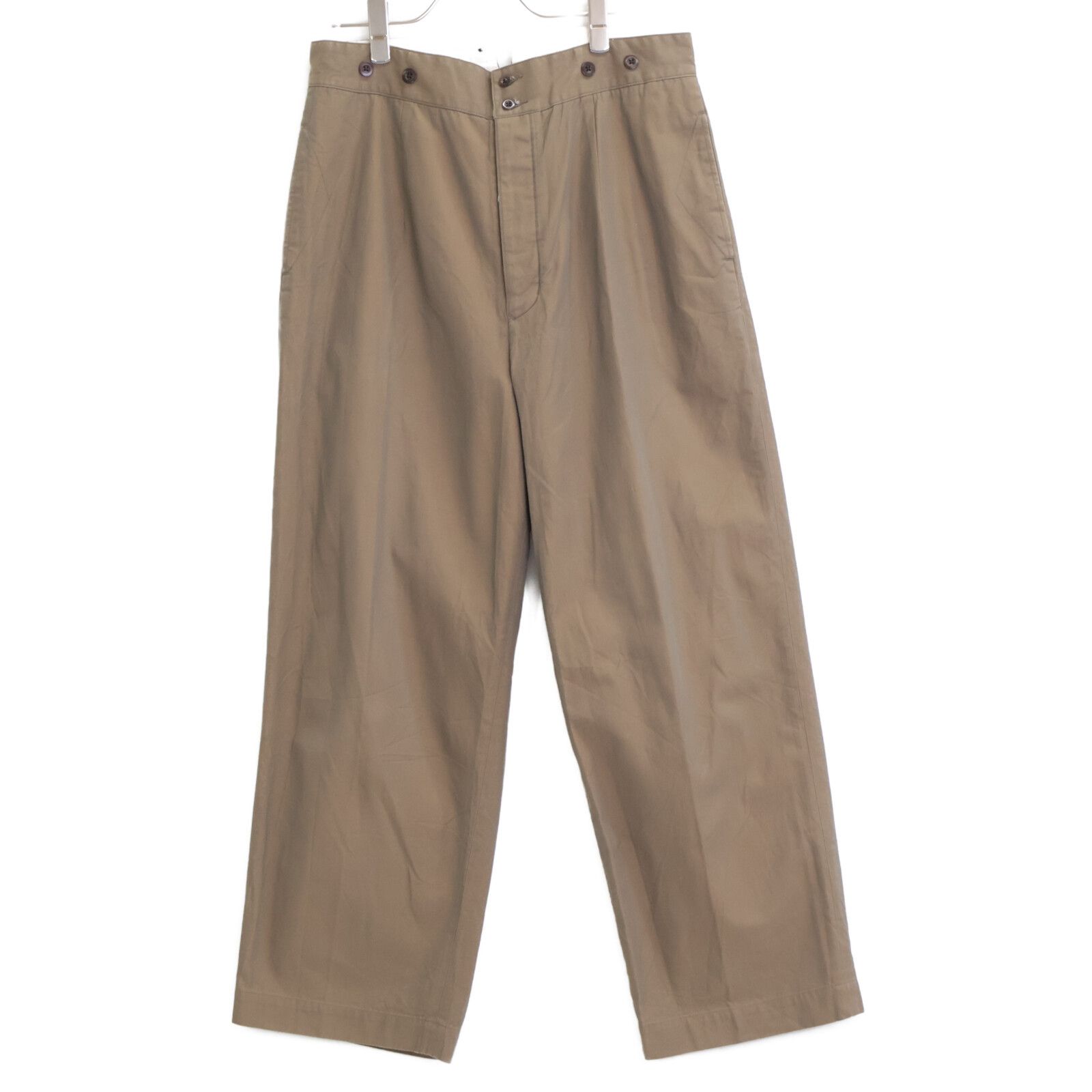 PHLANNEL SOL フランネルソル カーキ コットン ストレートパンツ 4
