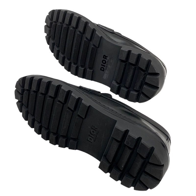 希少！クリスチャンディオール オブリーク トロッター ローファー モカシン 革靴 希少！クリスチャンディオール オブリーク トロッター