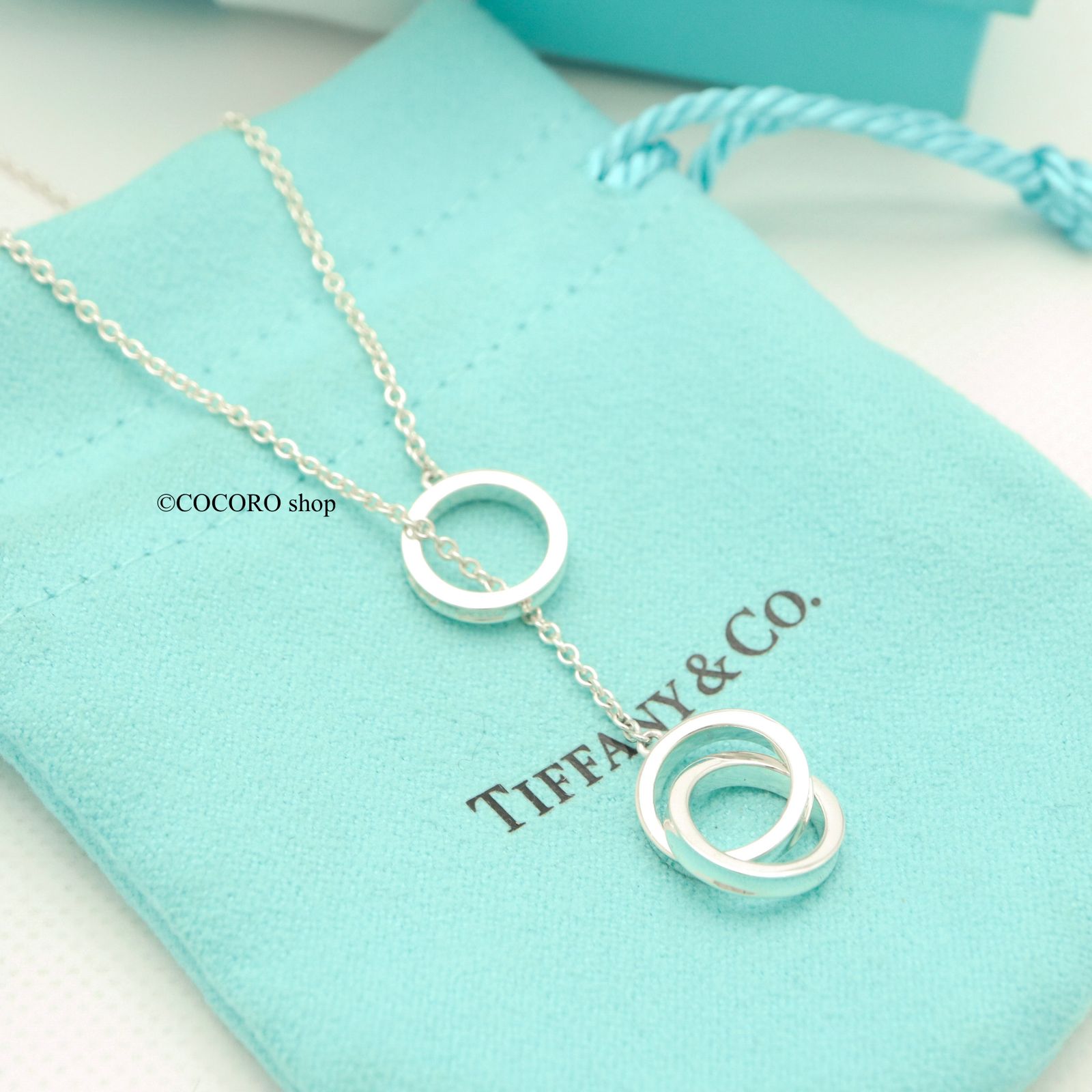 美品】ティファニー TIFFANY&Co. 1837 インターロッキング サークル ラリアット ネックレス AG925 - メルカリ