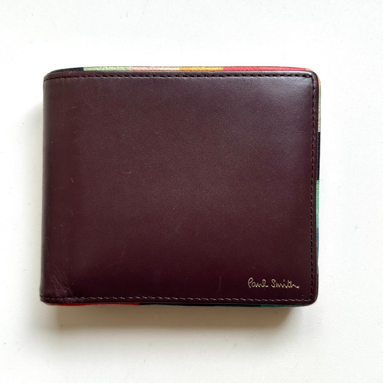 ポールスミス Paul Smith 二つ折り財布 アーティストストライプポップ
