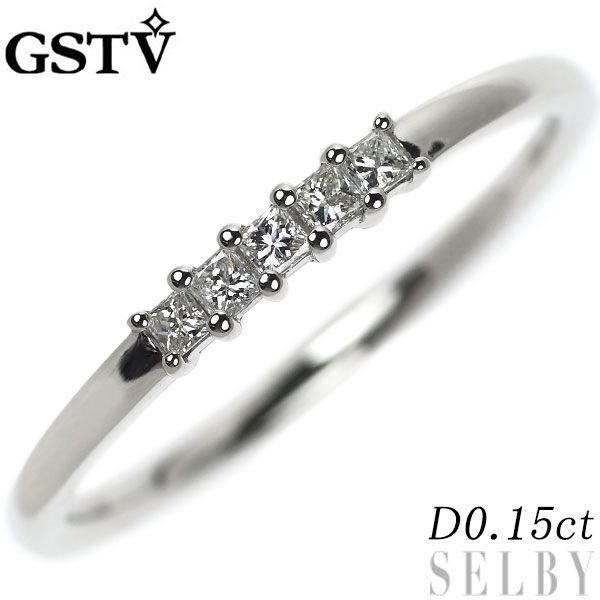 GSTV Pt950 プリンセスカット ダイヤモンド リング 0.15ct - メルカリ