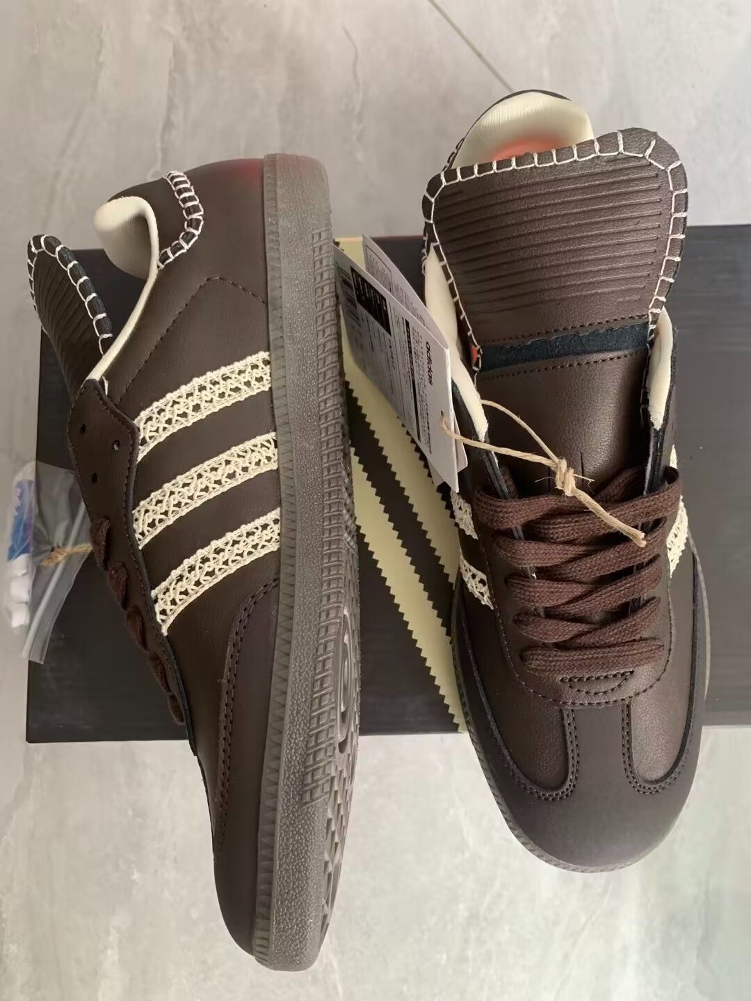 Wales Bonner × Adidas Samba Brown