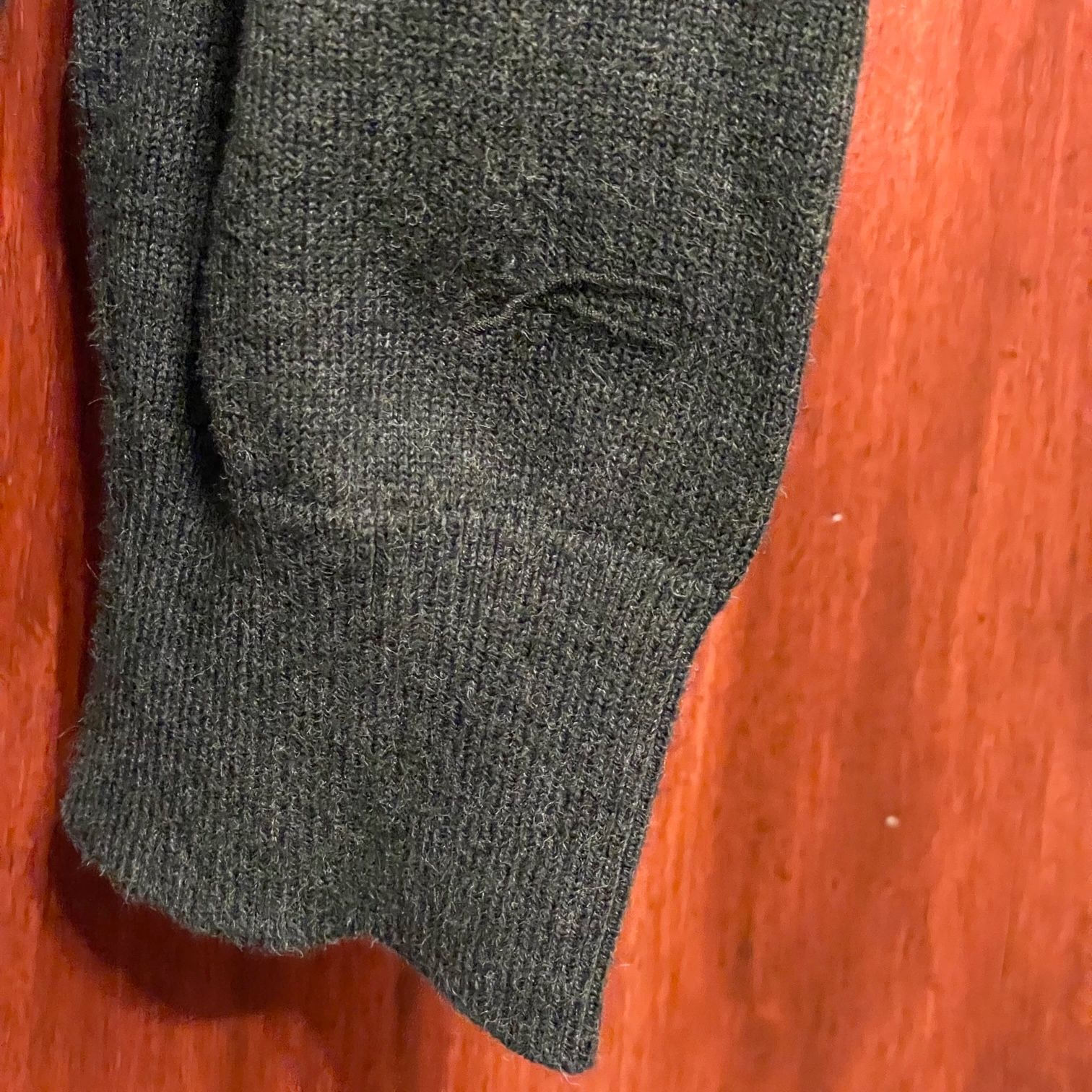 DENHAM クルーネックコットンセーター チャコールグレー 2サイズ 