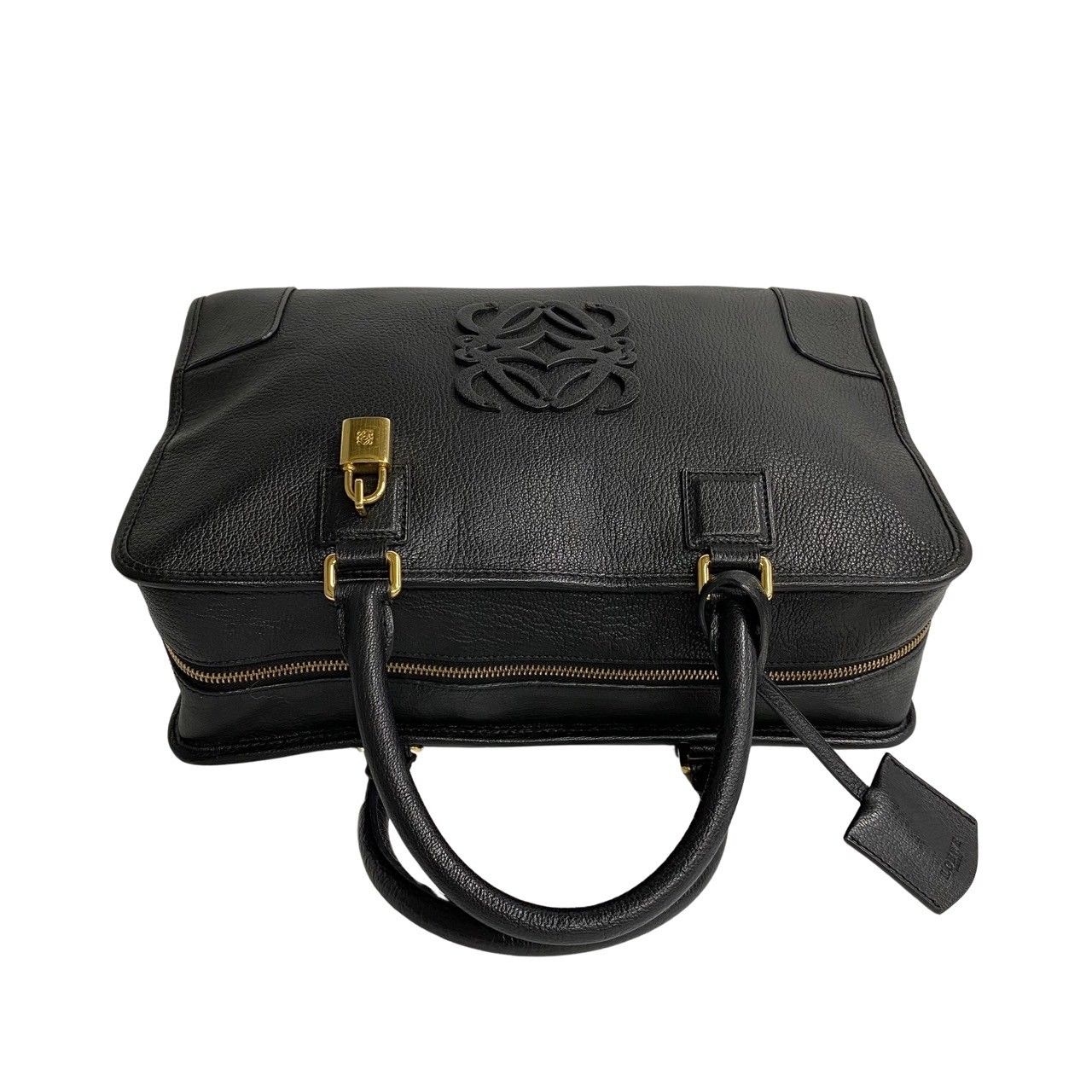 ほぼ未使用 保存袋付 LOEWE ロエベ アナグラム ロゴ アマソナ36 レザー