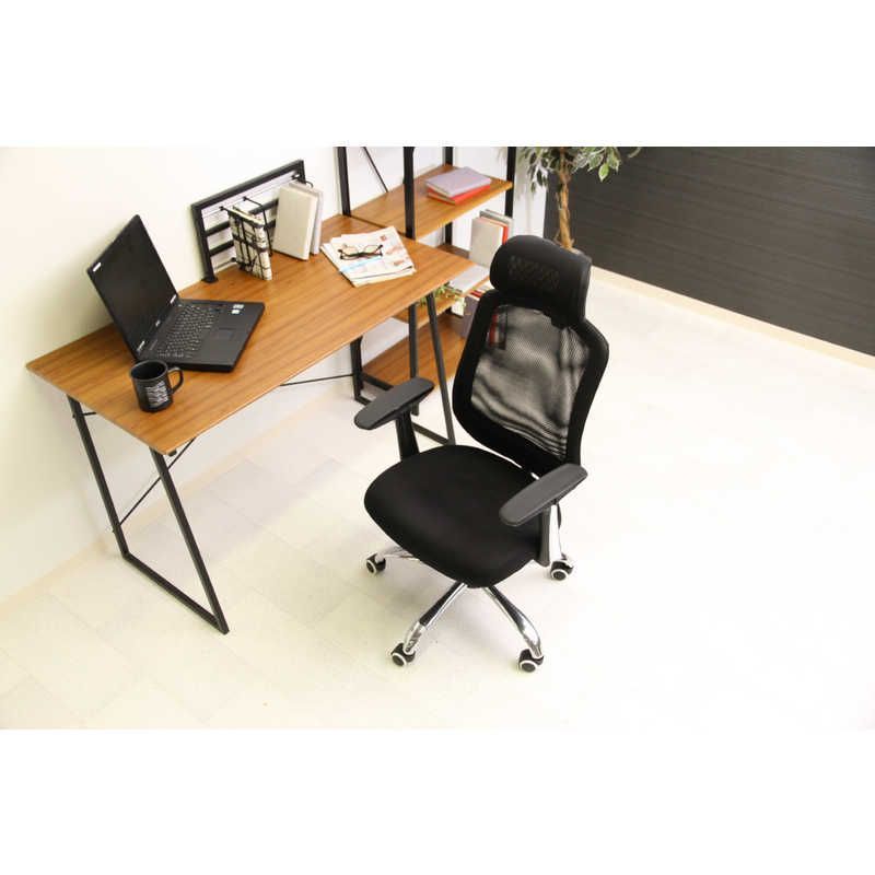 新品・送料無料】オフィスチェアー ヘッド付 アンテロープ BK