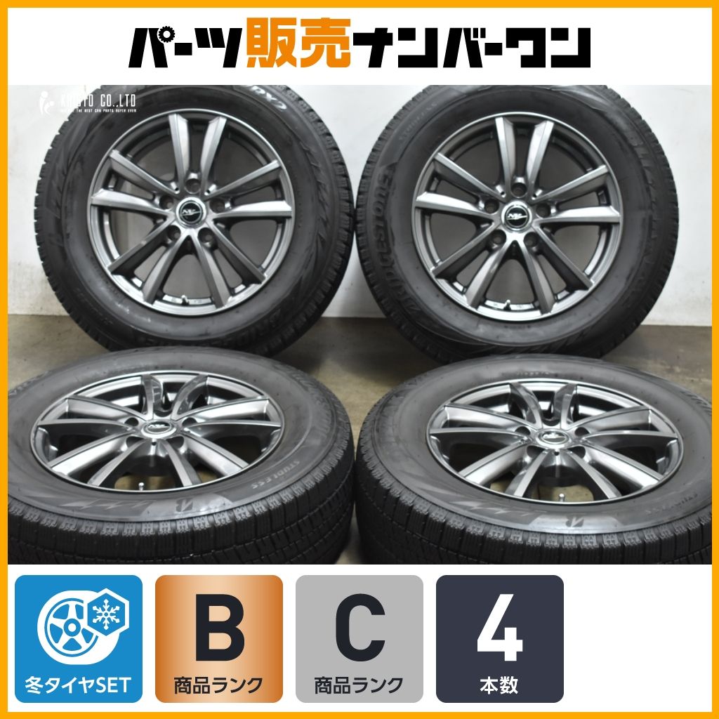 程度良好品 Weds ニルヴァーナ 16in 6.5J 38 PCD114.3 ブリヂストン ブリザック VRX2 215 65R16 アルファード ヴェルファイア 30 20