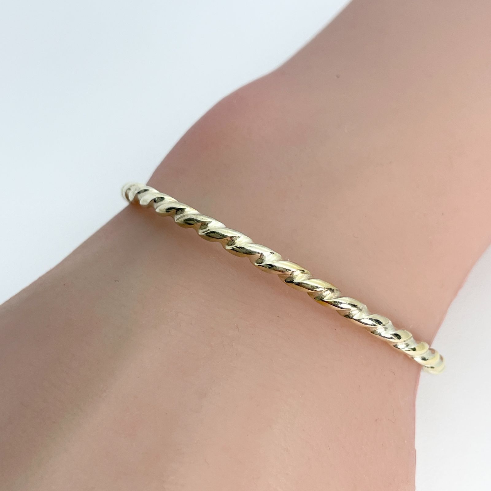 トロールビーズ ツイステッド シルバー バングル ツイスト/24-3578M  