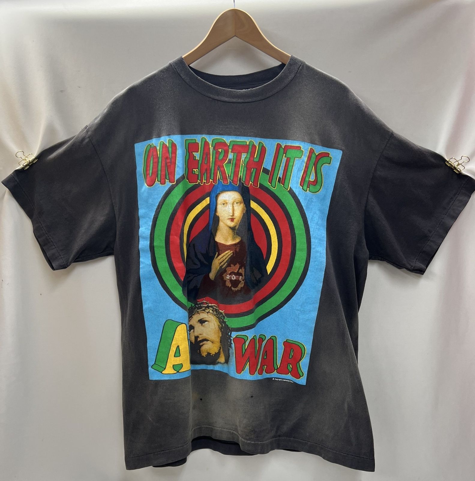 【大清水75-1-0816oa】セント マイケル SAINT Mxxxxxx SM-YS8-0000-002 SS TEE ON EARTH ヴィンテージ加工【中古】【メンズ】