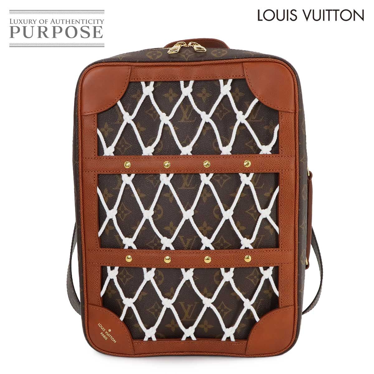 未使用 展示品 ルイ ヴィトン LOUIS VUITTON NBA モノグラム シューズ ボックス バックパック ブラウン M45784 RFID 90269992