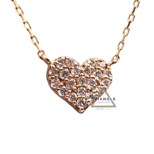 サマンサティアラ　ハートネックレス　K18 K18 YG パーフェクトハートネックレス（大）(42cm K18