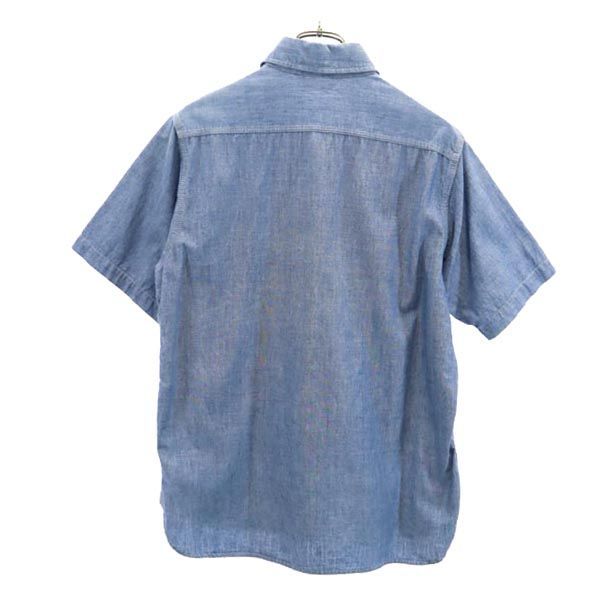 A BATHING APE エイプ 半袖 シャンブレー シャツ L ★ BAPE