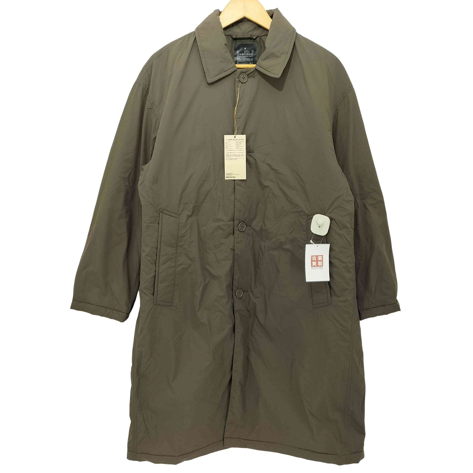 ムジルシリョウヒン 無印良品 2024AW 洗える中わた ステンカラーコート メンズ JPN：M 
