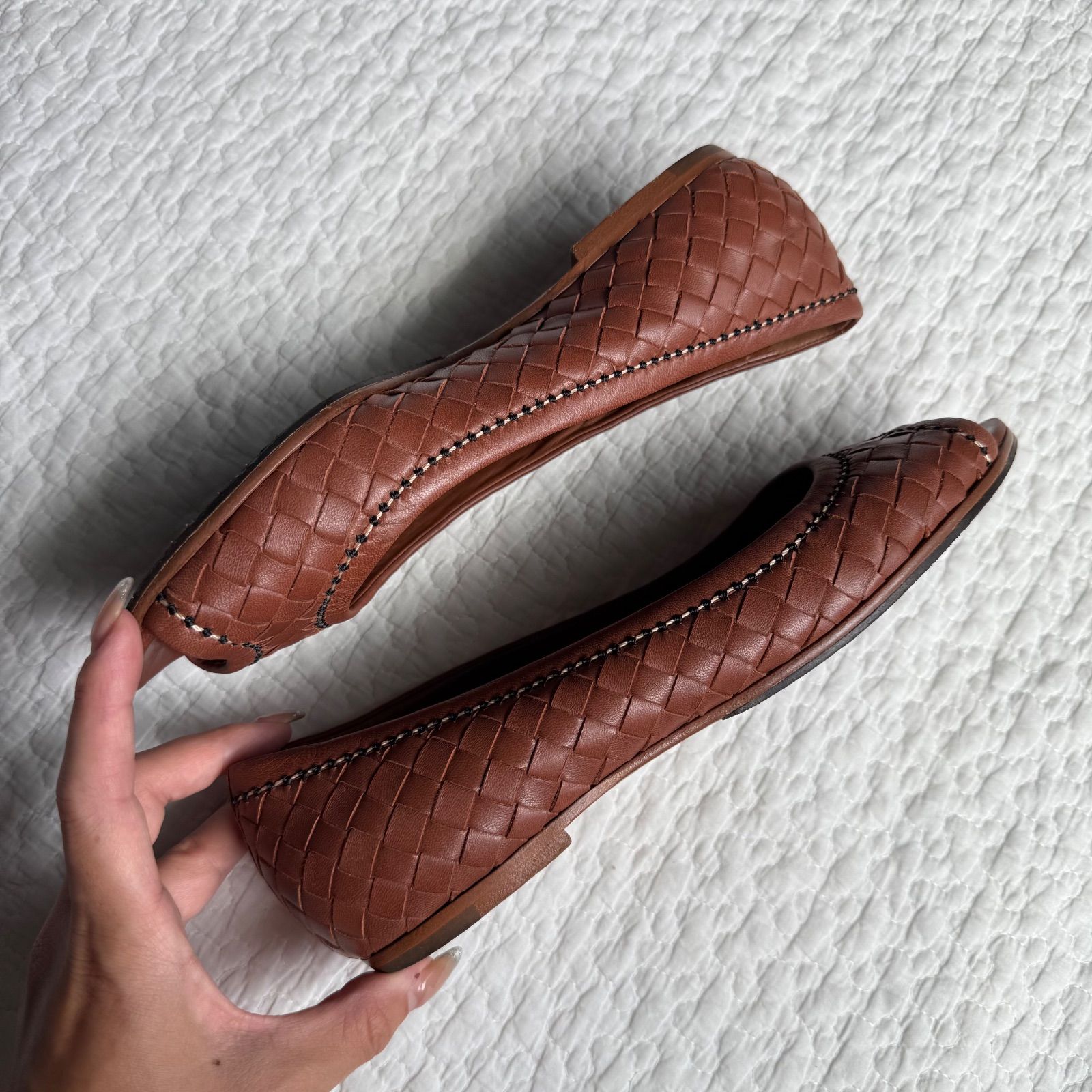 美品 BOTTEGA VENETA ボッテガヴェネタ フラットシューズ