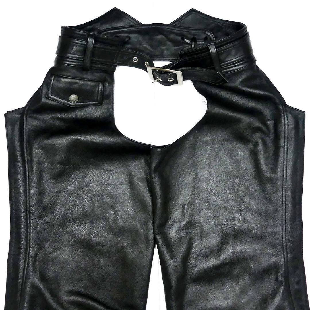 ハーレーダビッドソン レザーパンツ チャップス メンズ XL 本革 AA1087 FFCRYSTALESIA_COM