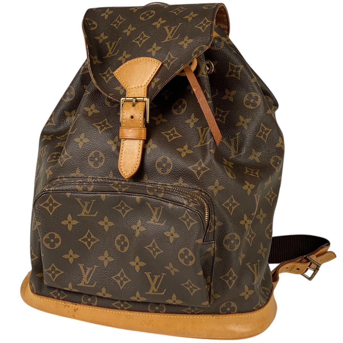 ルイ ヴィトン Louis Vuitton モンスリ GM バックパック デイパック リュック モノグラム ブラウン M51135 レディース