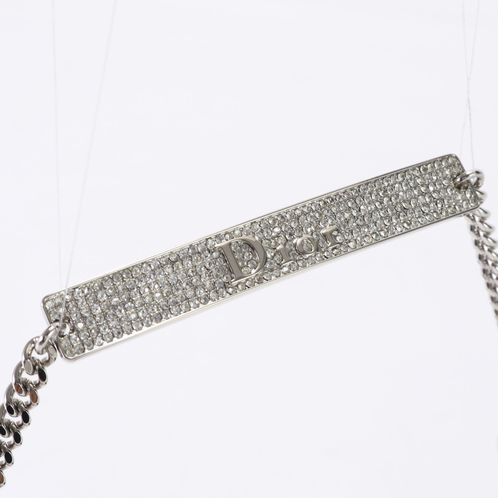 美品 クリスチャン ディオール ハードコア ラインストーン チェーン